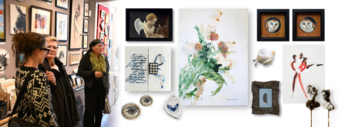 Impressie expositie Licht en donker Galerie de Hollandsche Maagd