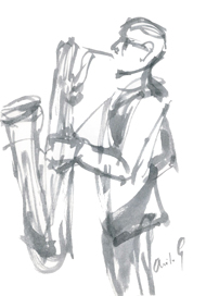 Benjamin Herman - schets Anita Gaasbeek